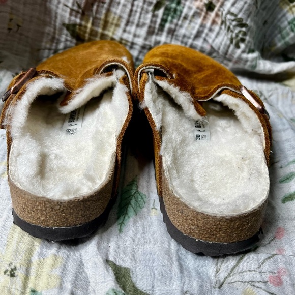 Birkenstock Boston Shearling Mink Clogs - Picture 4 of 7